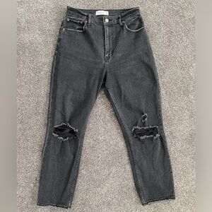 Abercrombie & Fitch The Ankle Straight Ultra High Rise Curve Love Jean